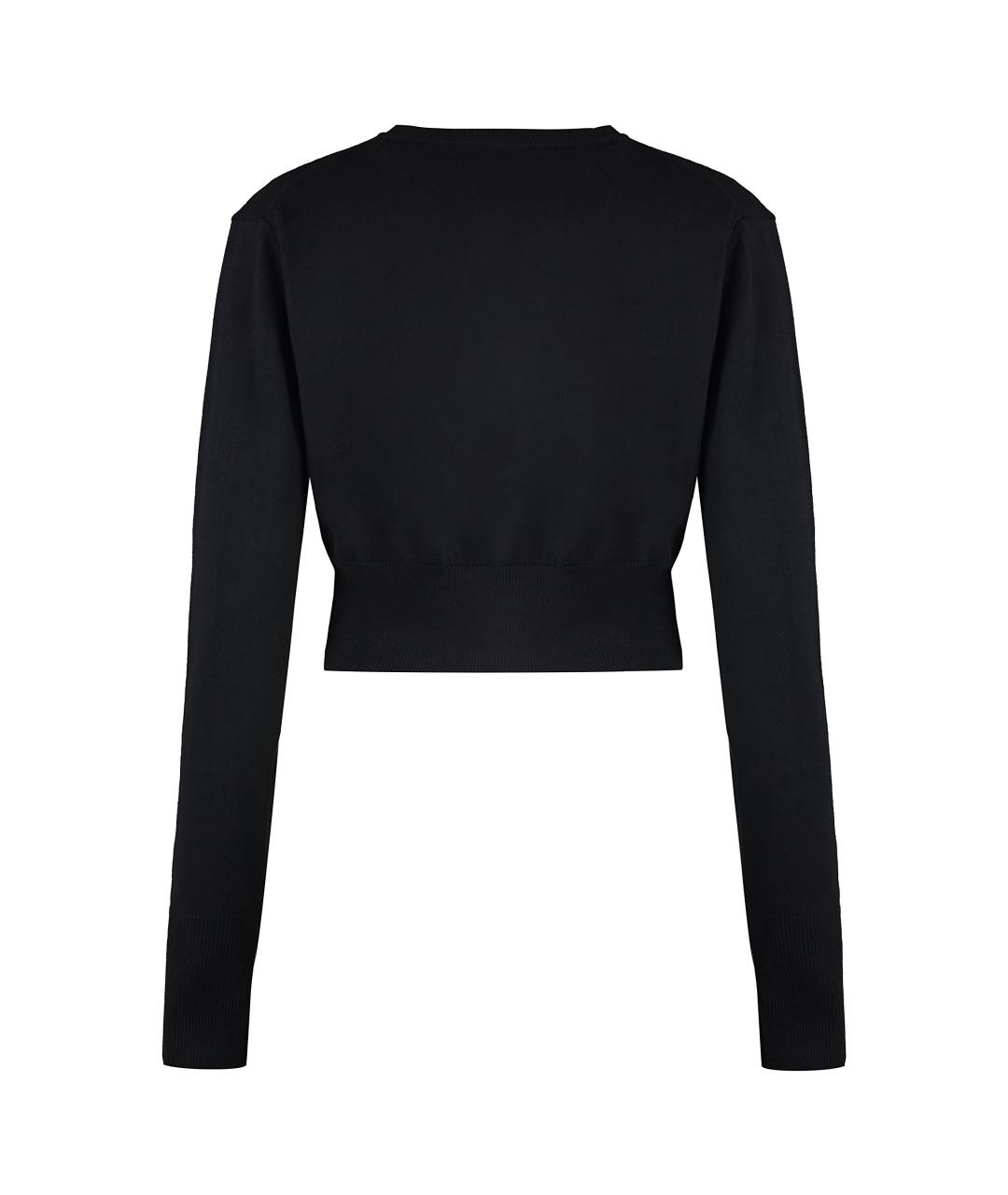 VIVIENNE WESTWOOD Черный хлопковый кардиган, фото 2