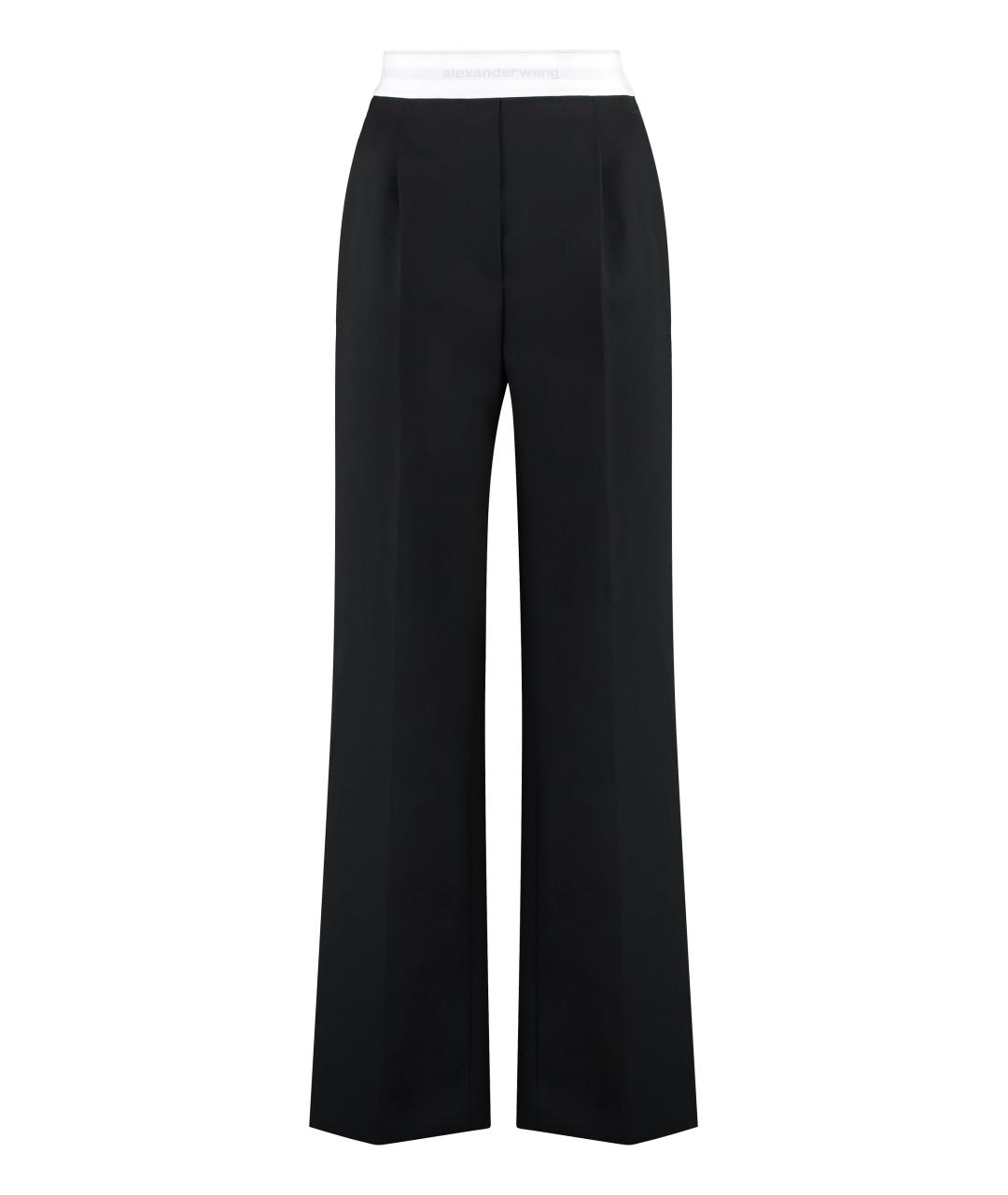 ALEXANDER WANG Черные шерстяные прямые брюки, фото 1