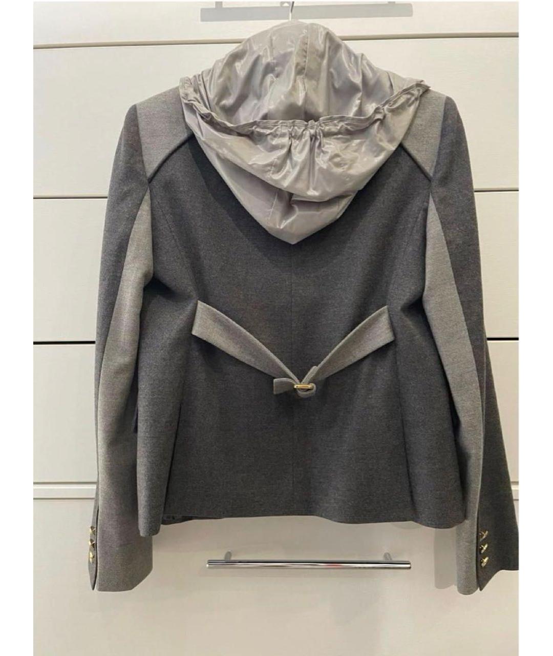 GUCCI Серый шерстяной жакет/пиджак, фото 2