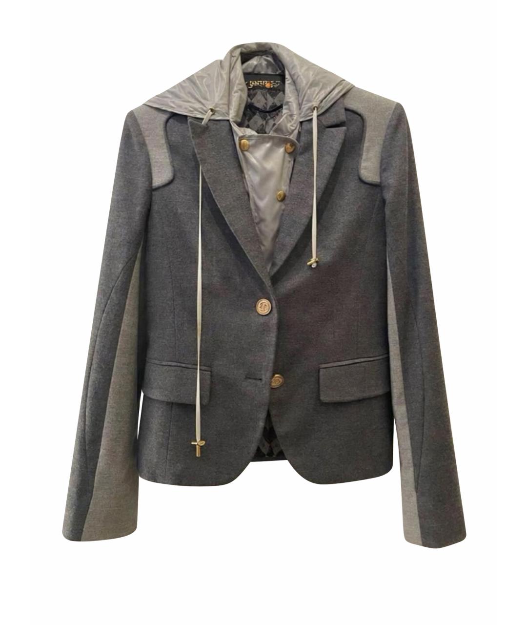 GUCCI Серый шерстяной жакет/пиджак, фото 1