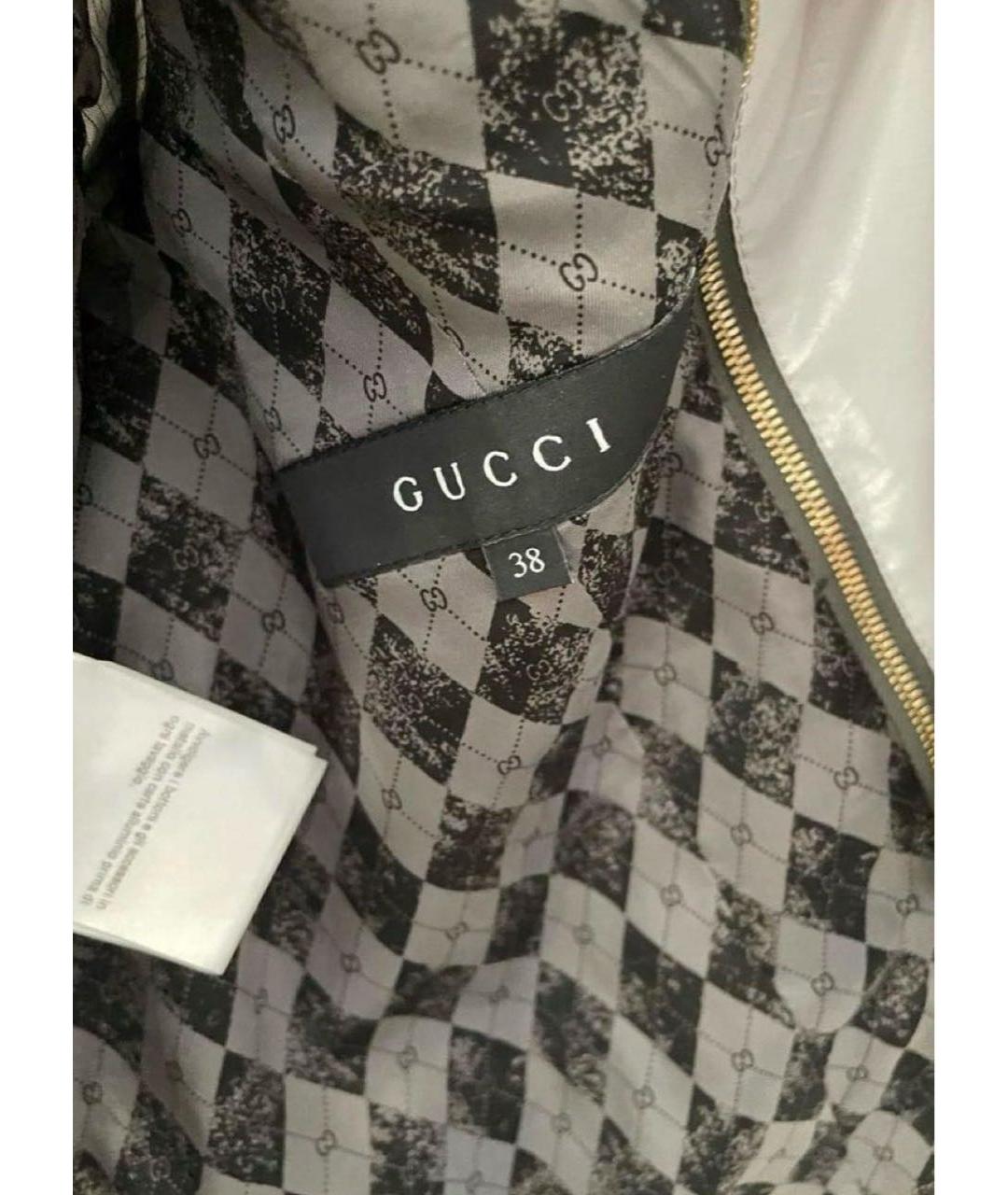 GUCCI Серый шерстяной жакет/пиджак, фото 5