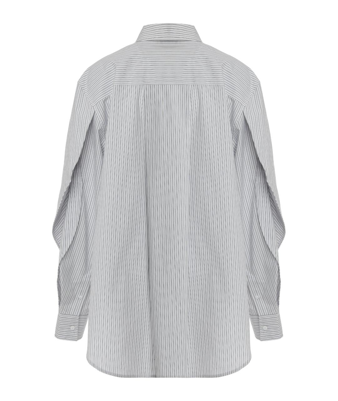 MUGLER Серая хлопковая рубашка, фото 2