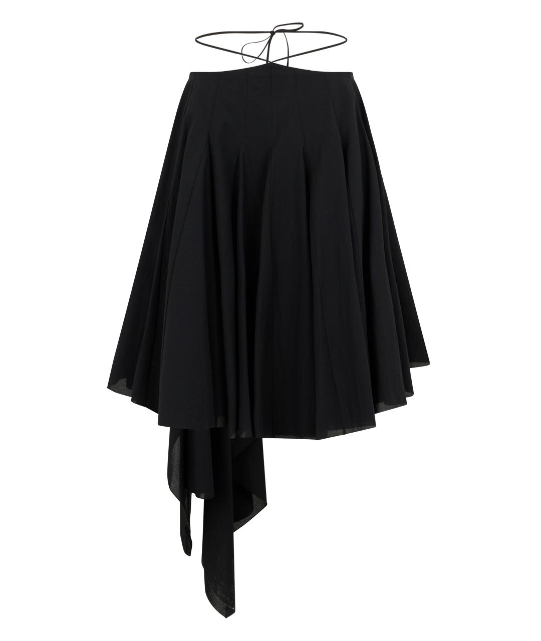 JACQUEMUS Черное хлопковое повседневное платье, фото 1
