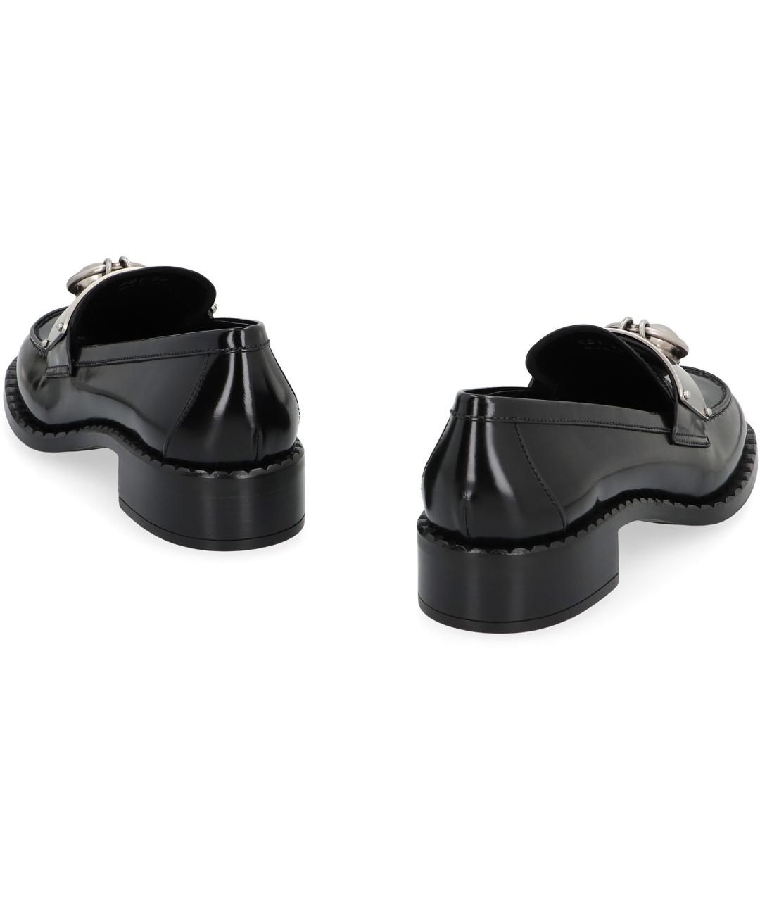 PRADA Черные кожаные лоферы, фото 4