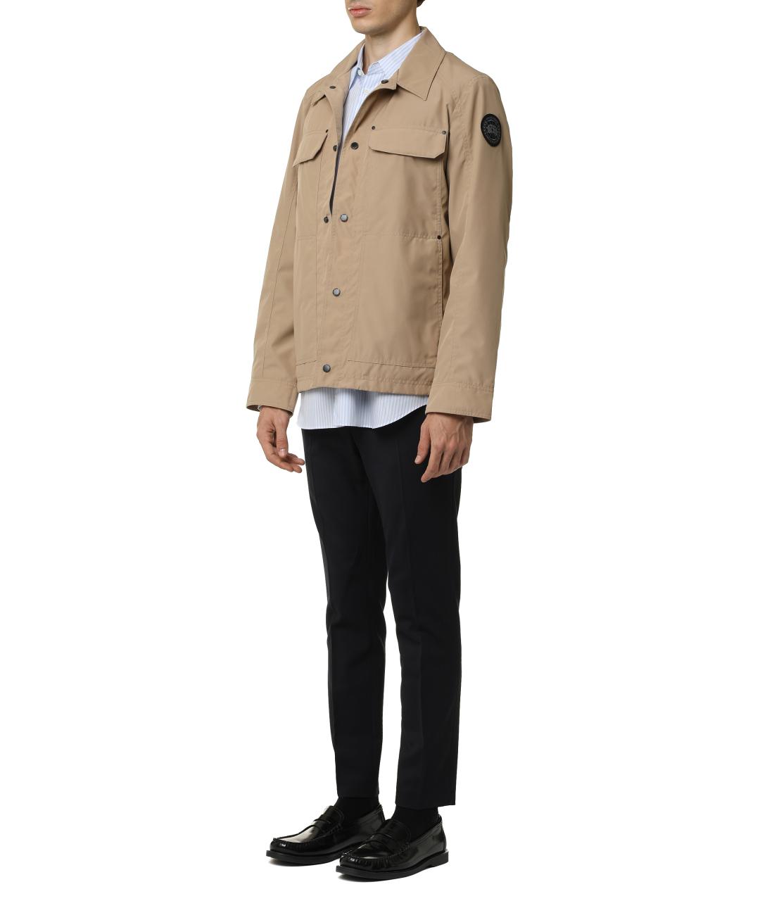 CANADA GOOSE Бежевый полиэстеровый тренч / плащ, фото 4