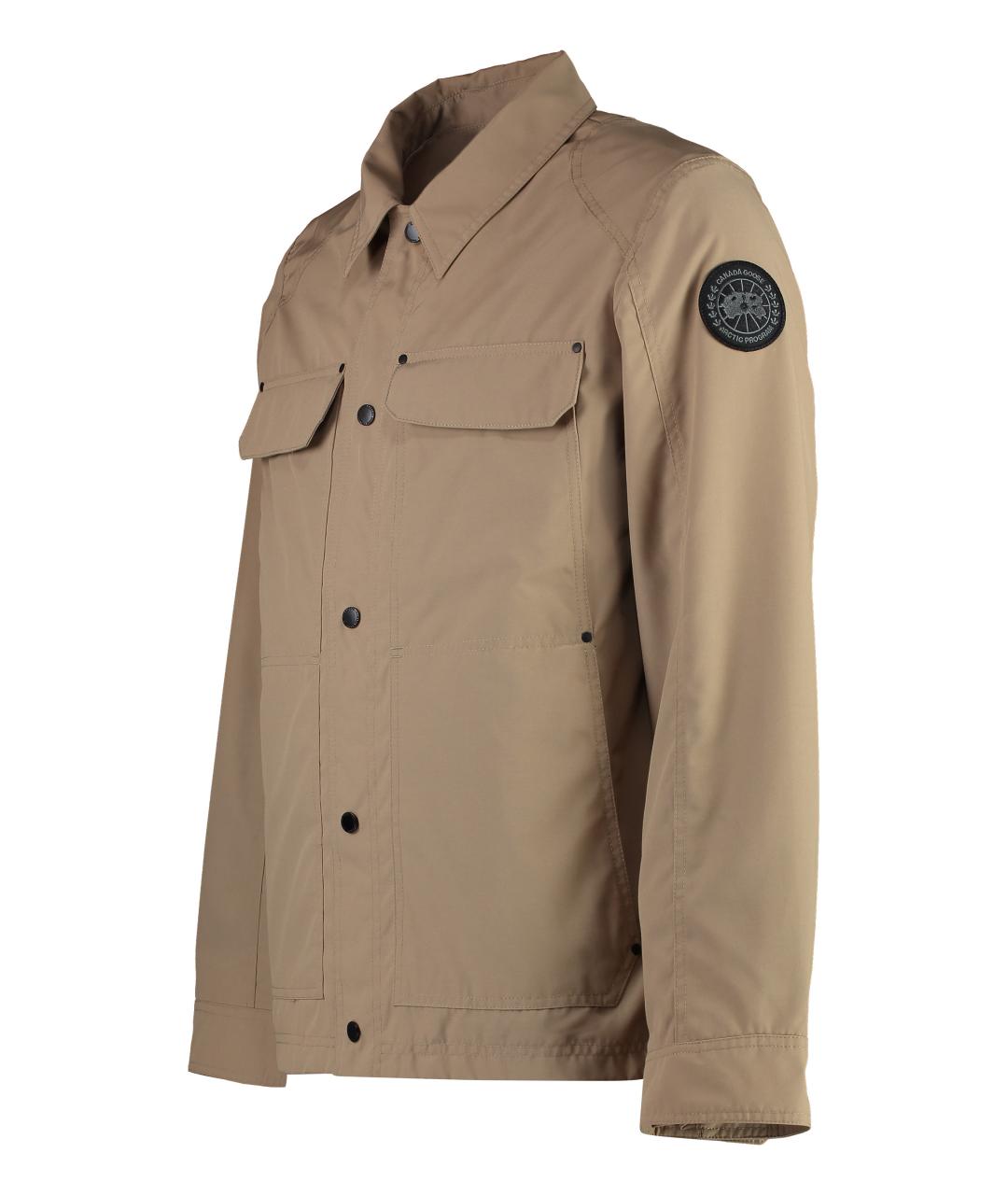 CANADA GOOSE Бежевый полиэстеровый тренч / плащ, фото 3