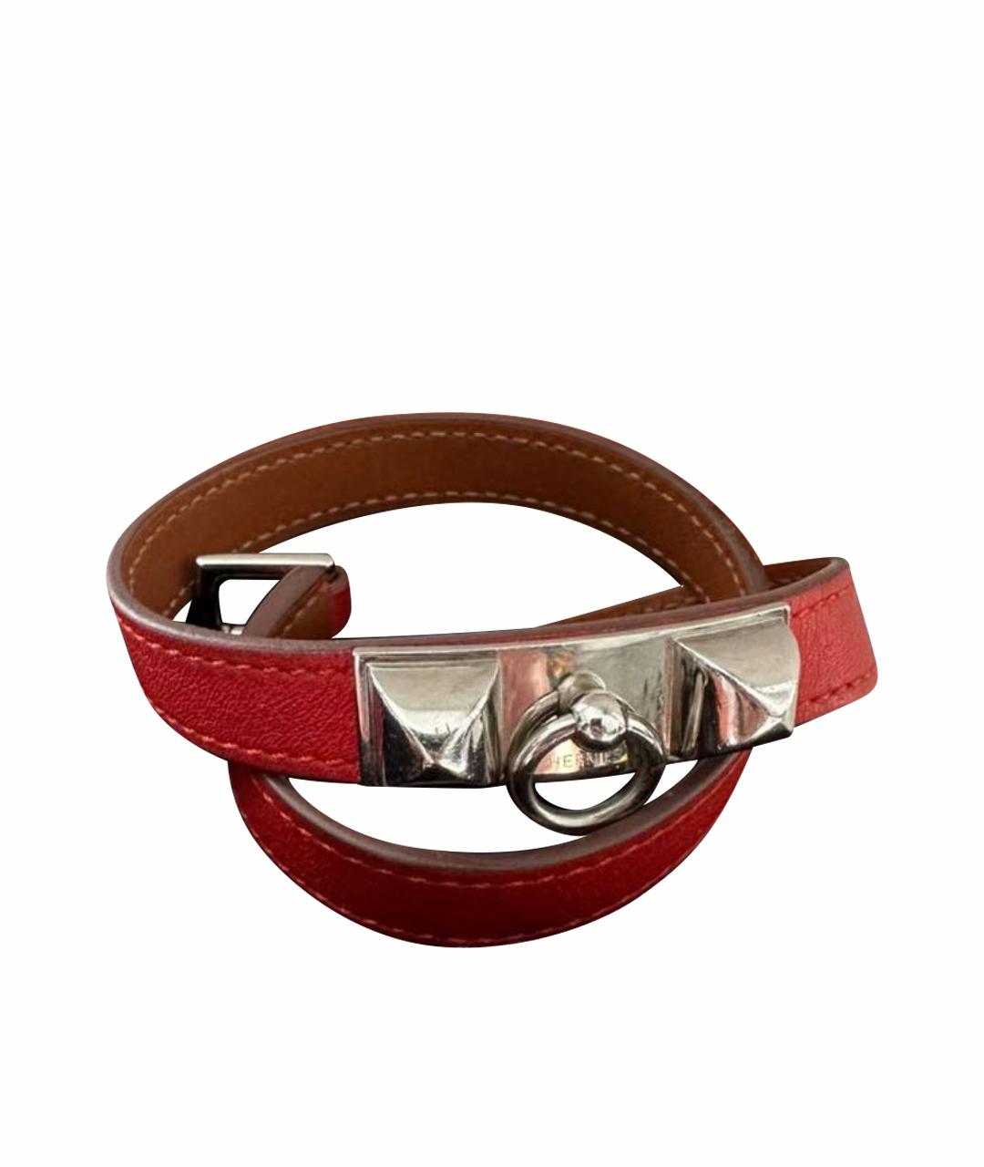 HERMES Красный браслет, фото 1