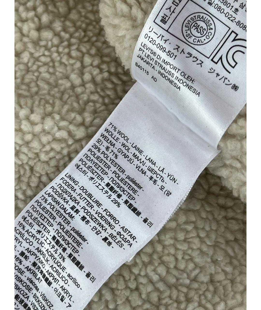 LEVI'S Серая шерстяная куртка, фото 4