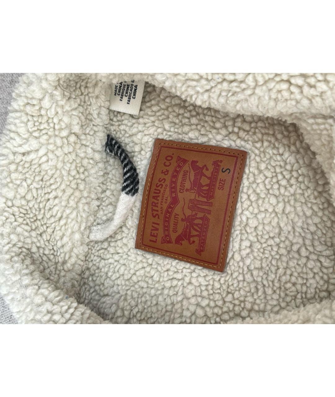 LEVI'S Серая шерстяная куртка, фото 5