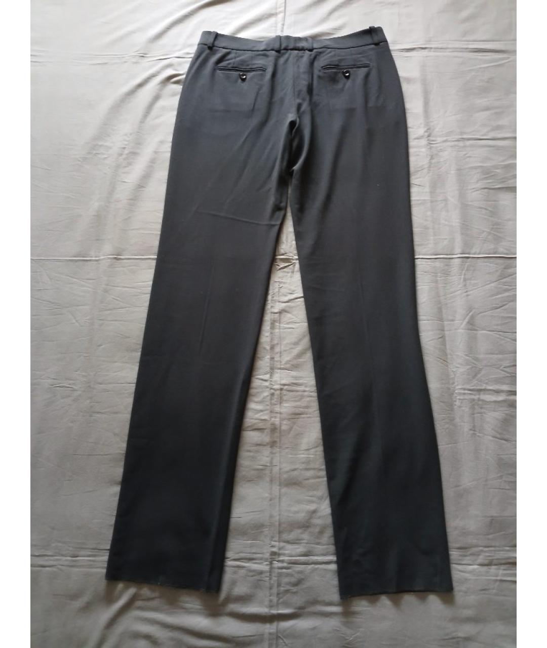 EMPORIO ARMANI Серые шерстяные брюки узкие, фото 2