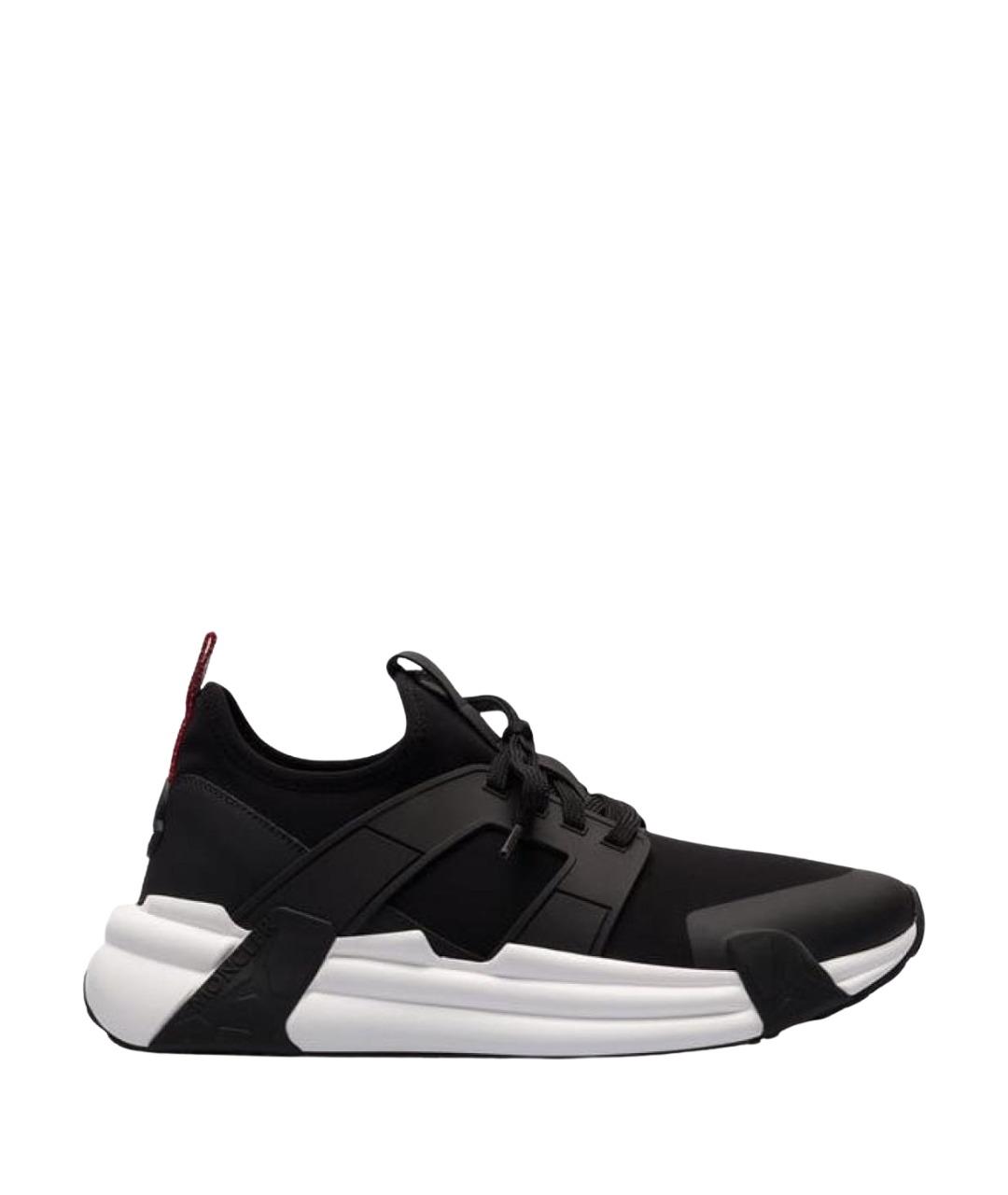 MONCLER Черные низкие кроссовки / кеды, фото 1