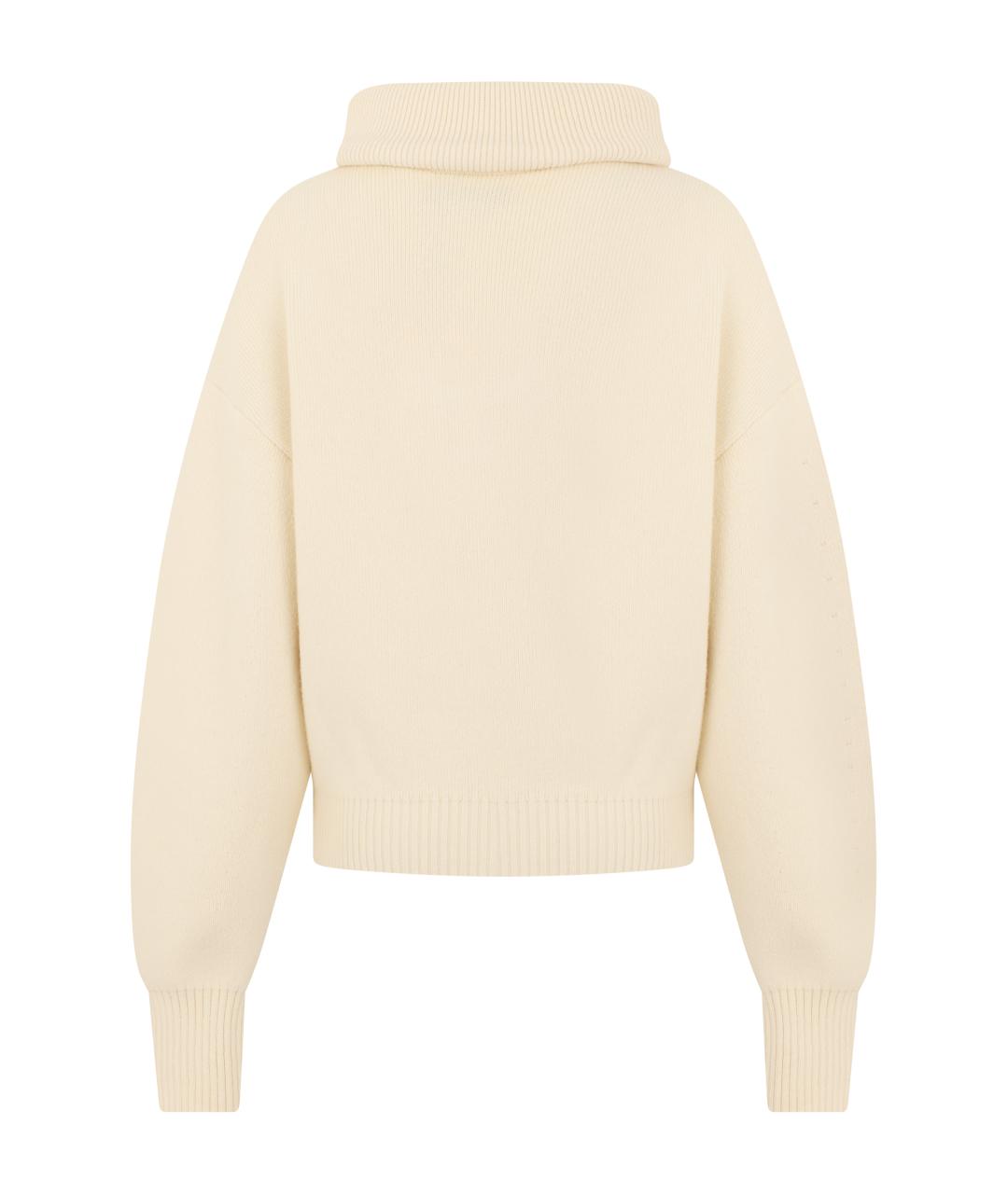 JACQUEMUS Белый шерстяной джемпер / свитер, фото 2