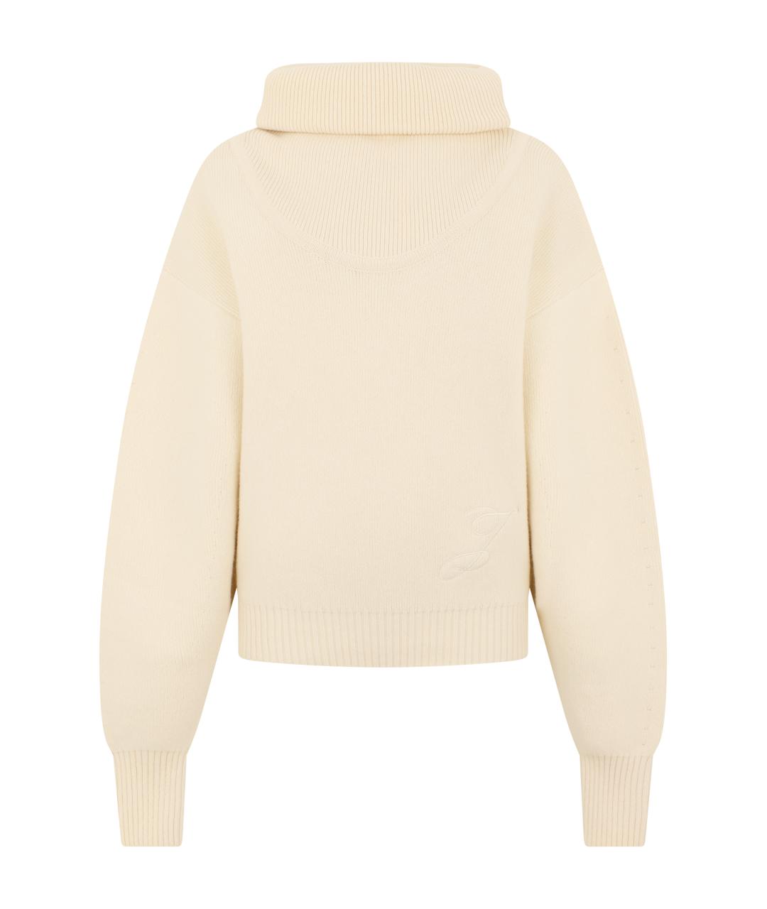 JACQUEMUS Белый шерстяной джемпер / свитер, фото 1