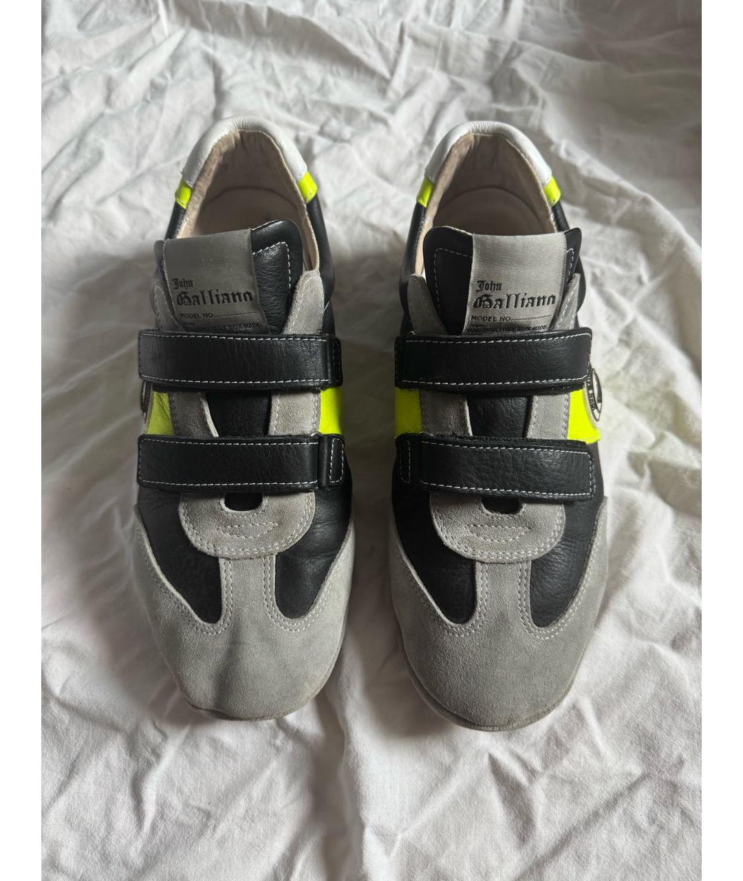 JOHN GALLIANO Мульти кожаные кеды, фото 2
