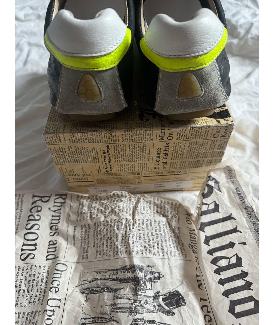 JOHN GALLIANO Мульти кожаные кеды, фото 7