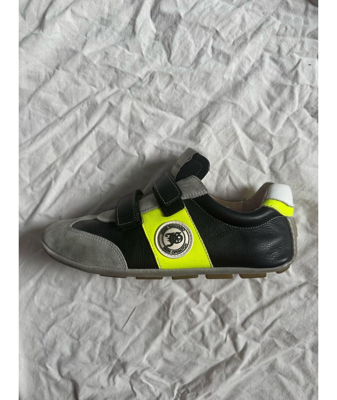 JOHN GALLIANO Мульти кожаные кеды, фото 9