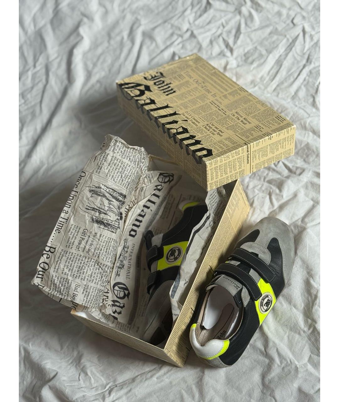 JOHN GALLIANO Мульти кожаные кеды, фото 5