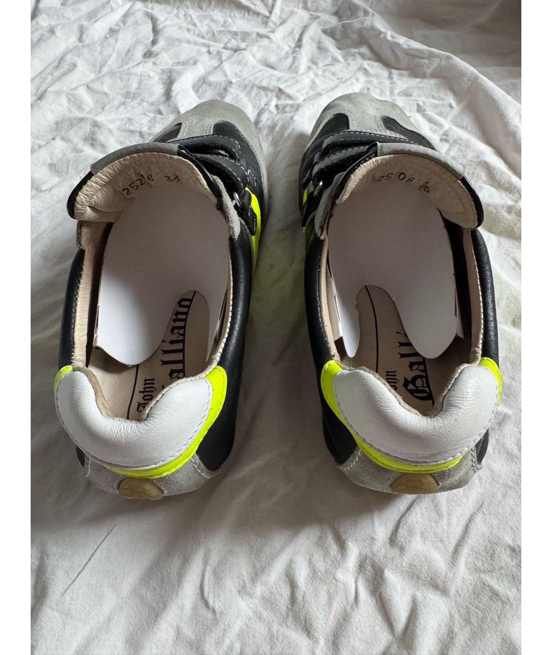 JOHN GALLIANO Мульти кожаные кеды, фото 4