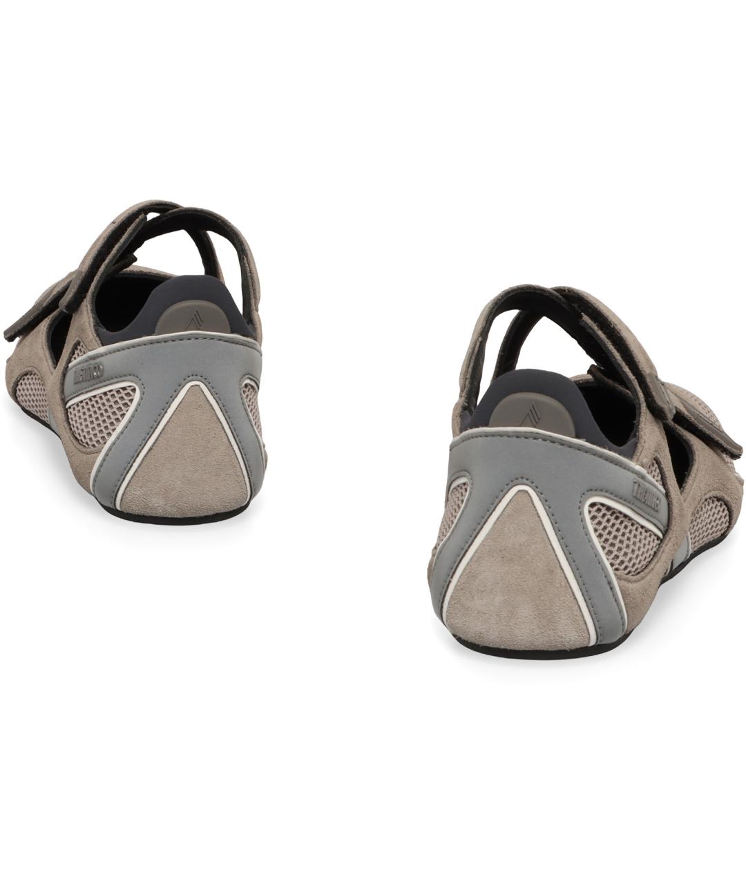 THE ATTICO Серые текстильные балетки, фото 4