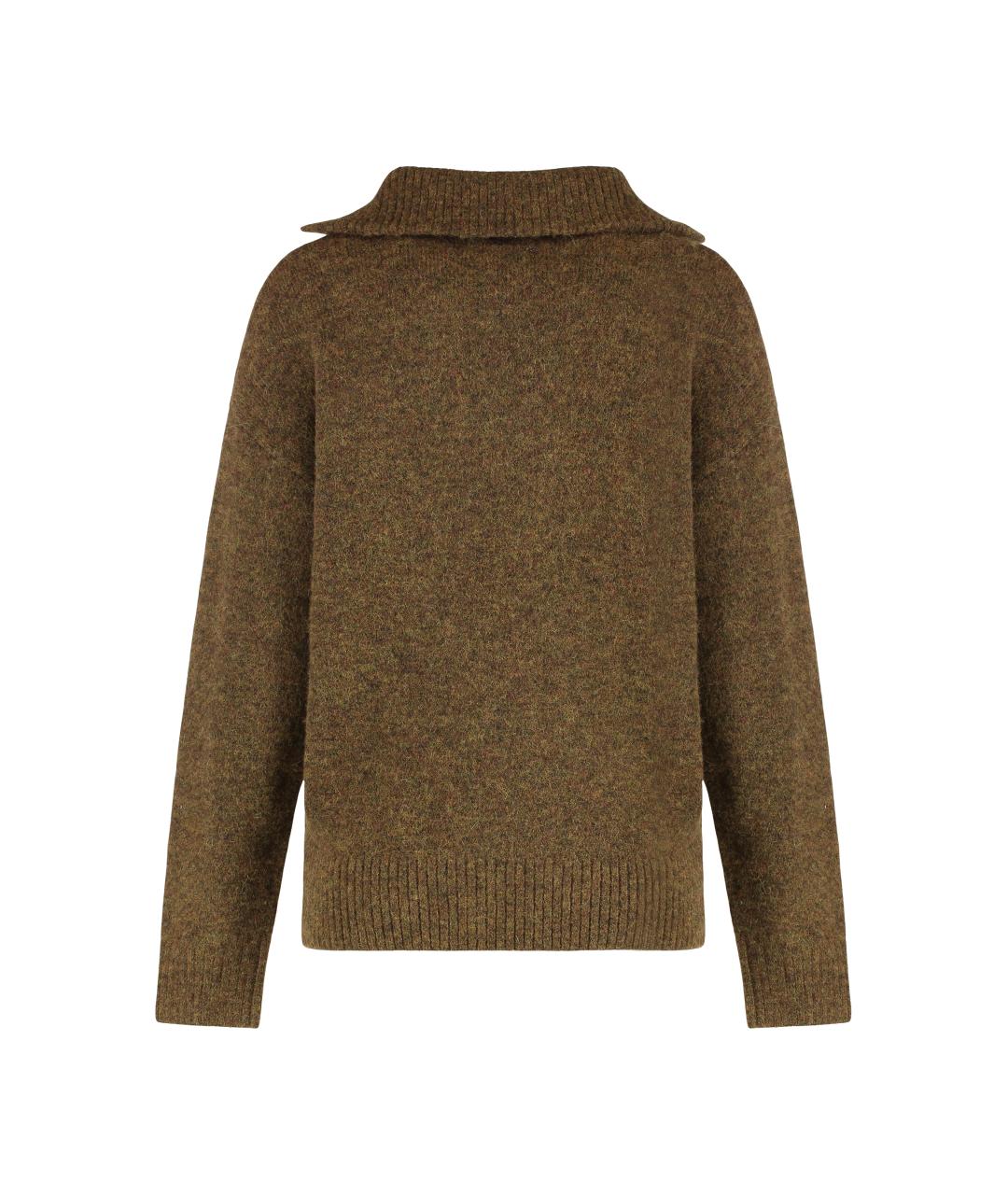 ISABEL MARANT ETOILE Зеленый шерстяной джемпер / свитер, фото 2