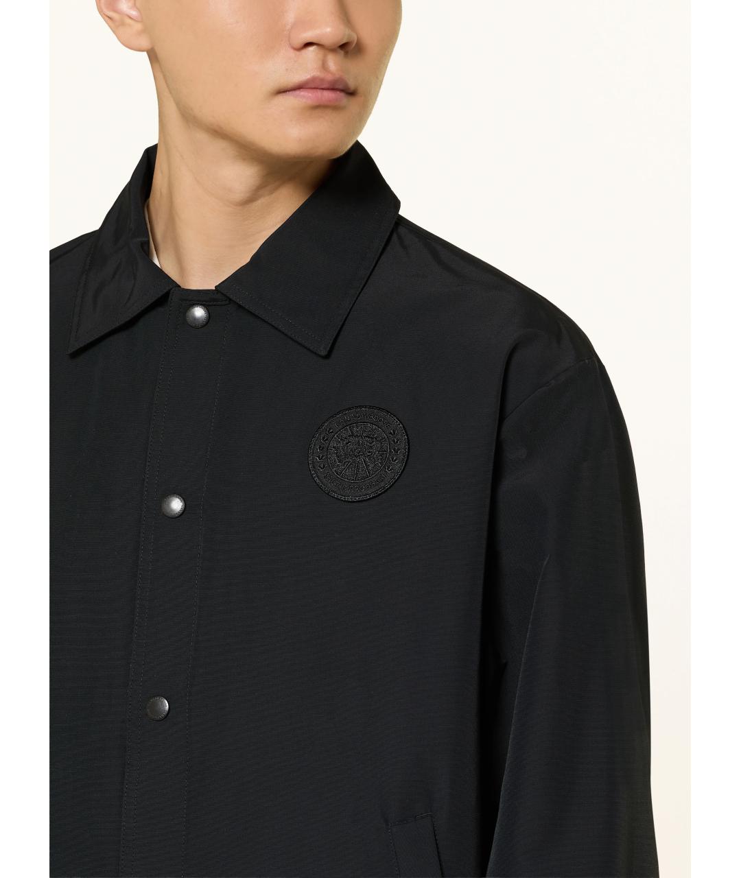 CANADA GOOSE Черная хлопковая куртка, фото 3