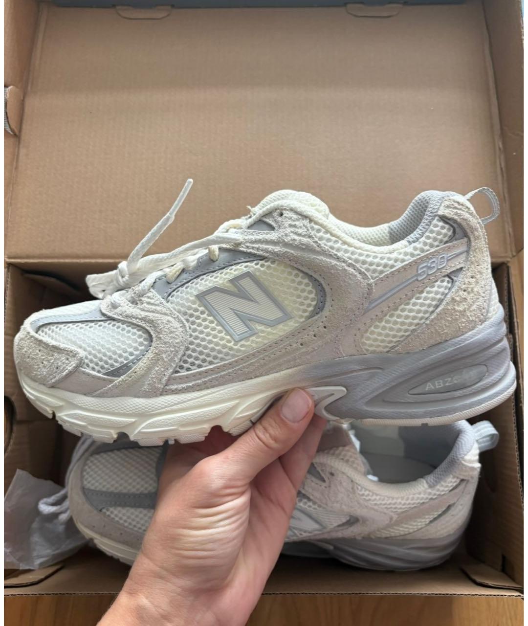 NEW BALANCE Серые текстильные кроссовки, фото 5