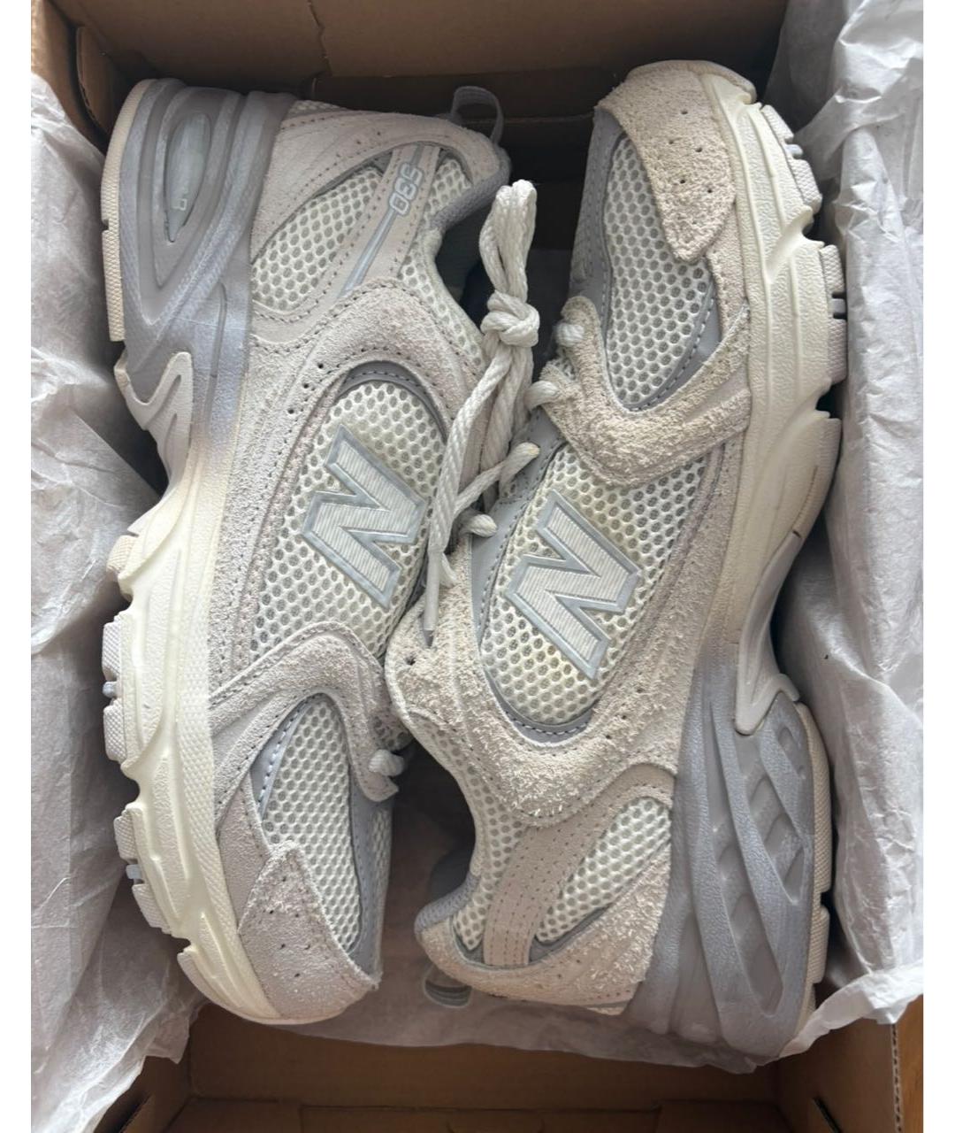 NEW BALANCE Серые текстильные кроссовки, фото 4