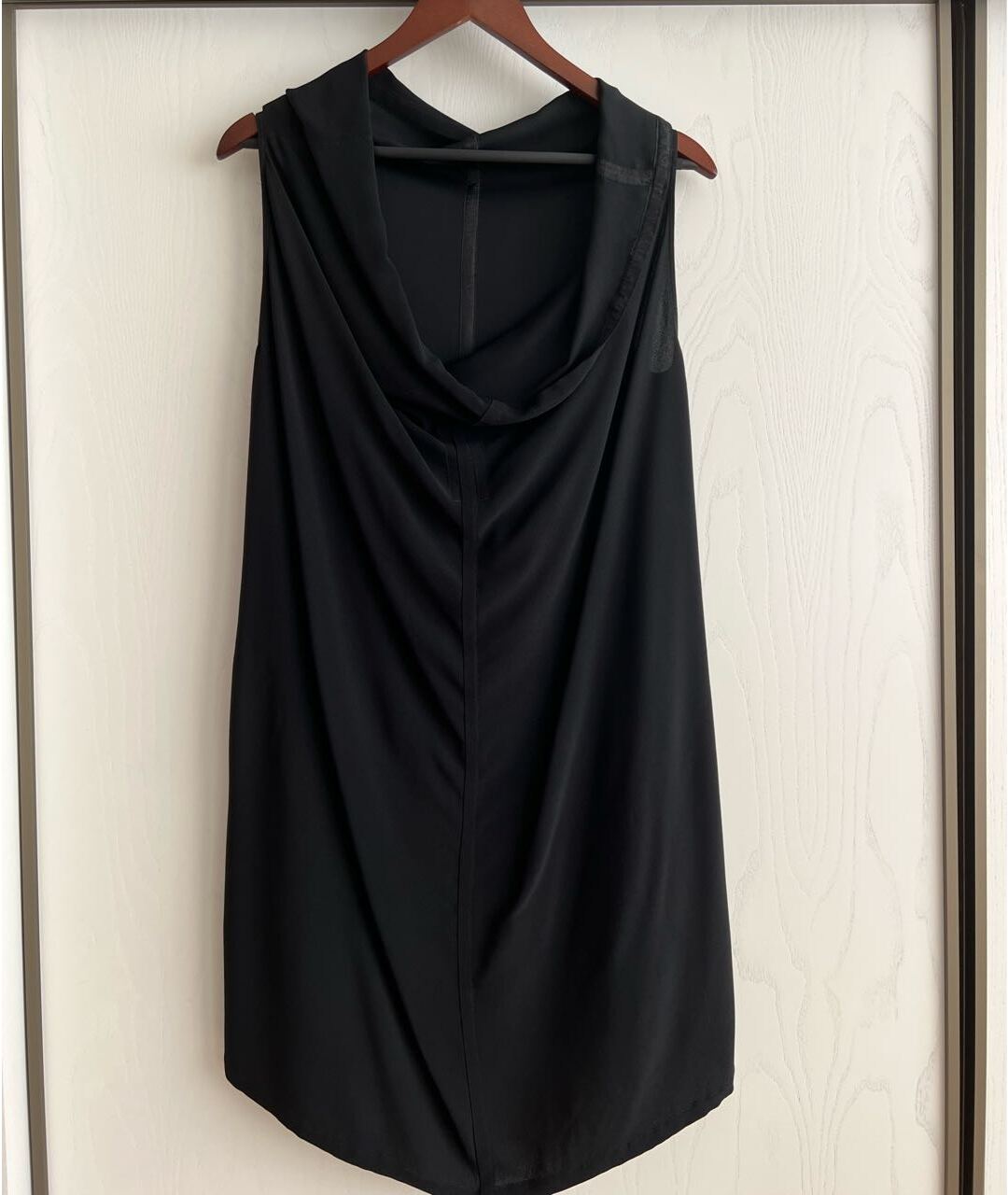 RICK OWENS Черное полиэстеровое платье, фото 6