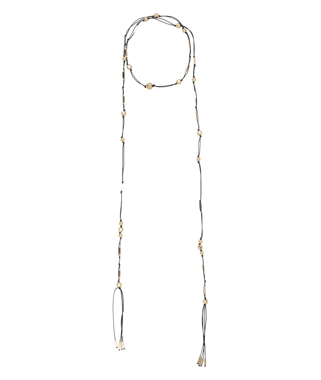 ISABEL MARANT Черное латунное колье, фото 3