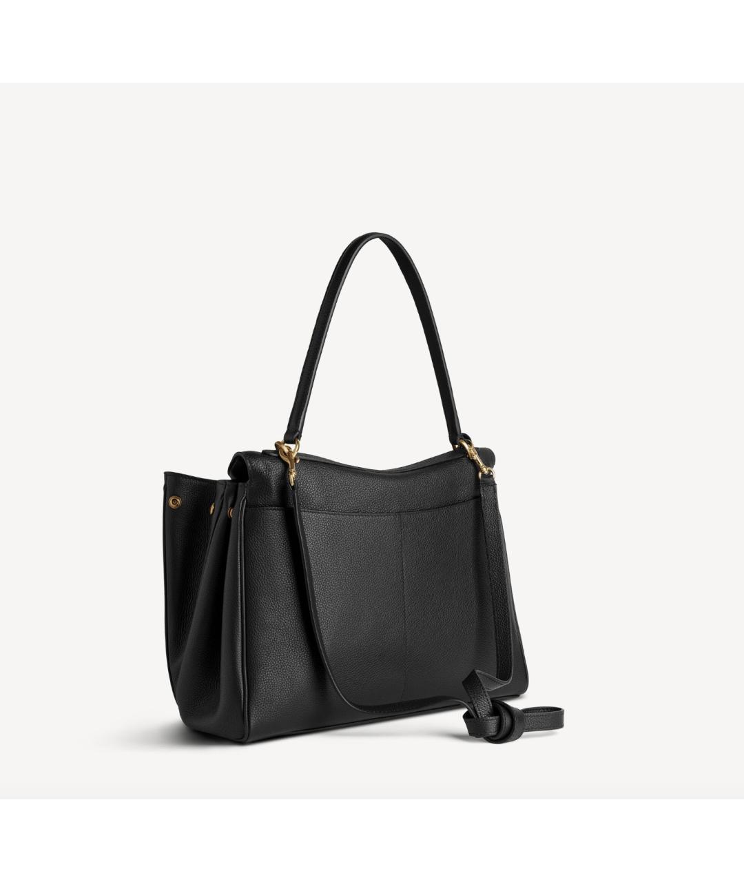 BALENCIAGA Черная кожаная сумка с короткими ручками, фото 3