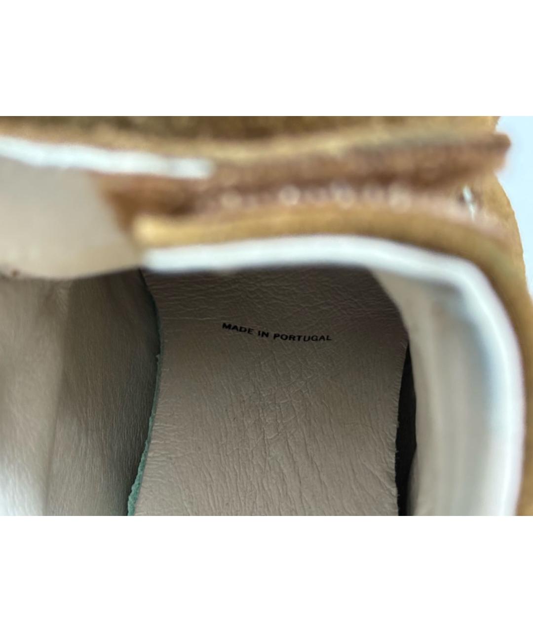 ISABEL MARANT Коричневые кожаные кроссовки, фото 7