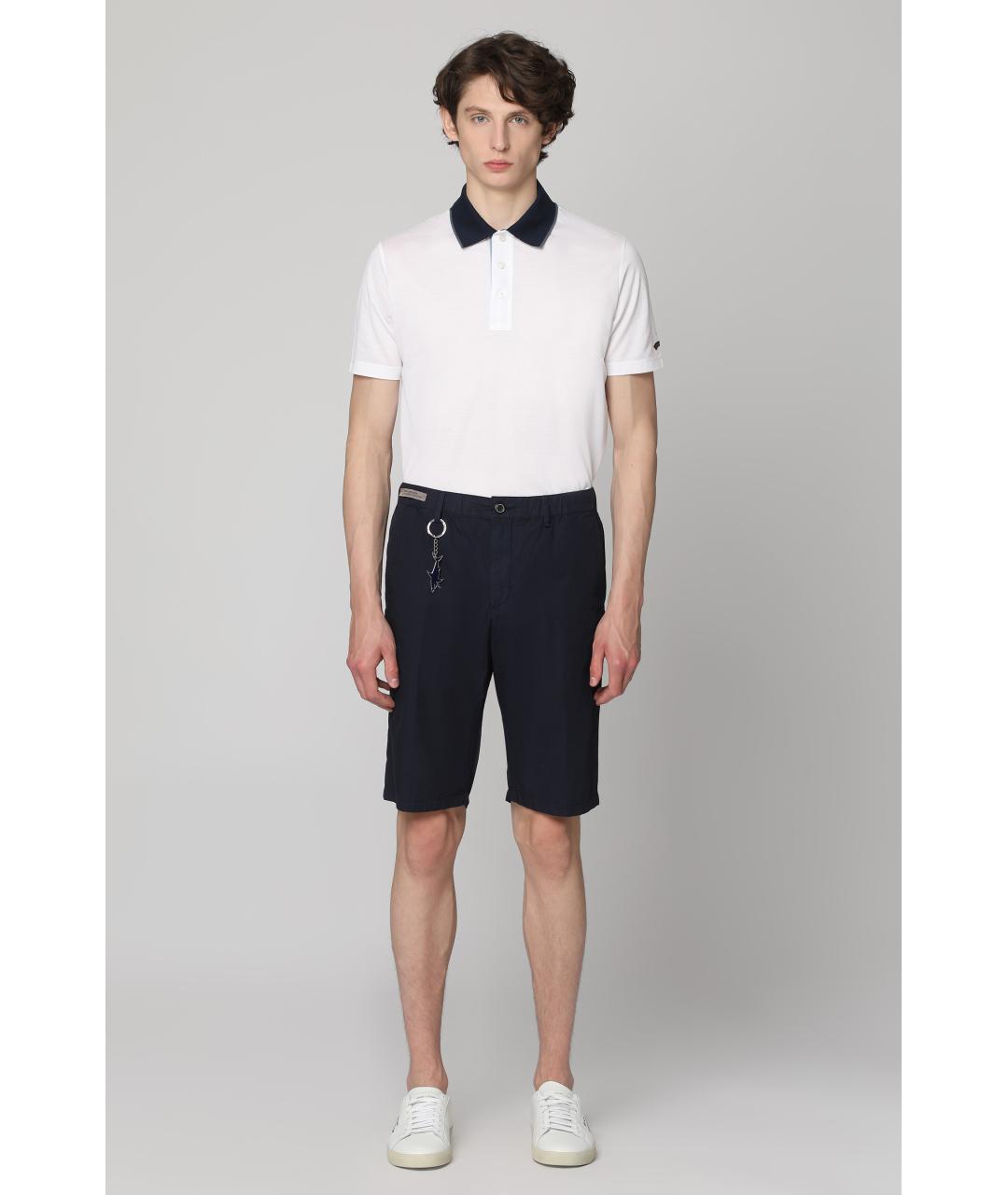 PAUL & SHARK Белое хлопковое поло с коротким рукавом, фото 4