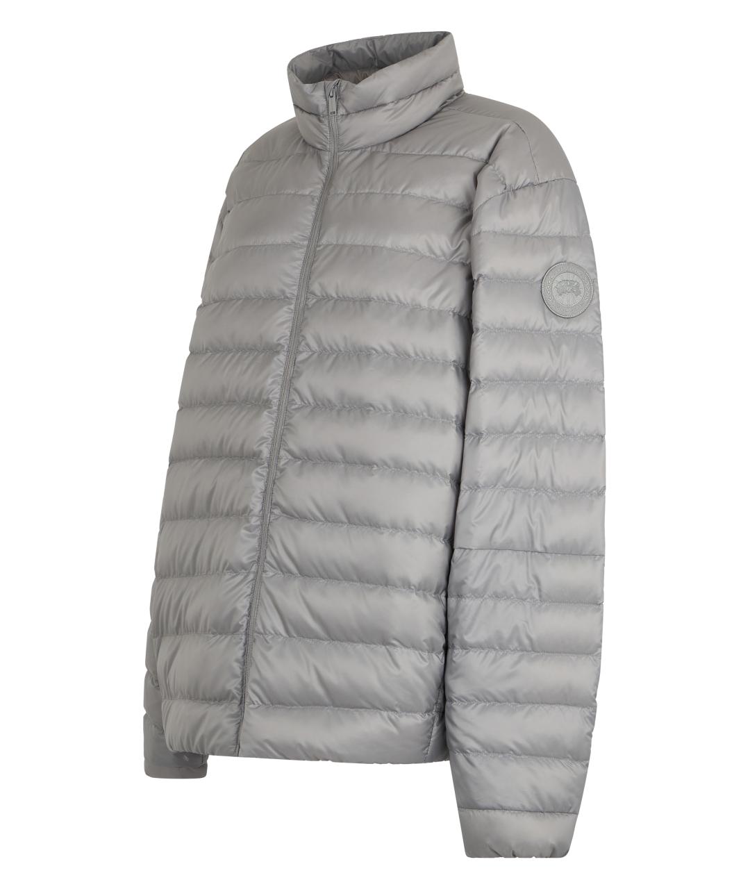 CANADA GOOSE Серый полиамидовый пуховик, фото 3