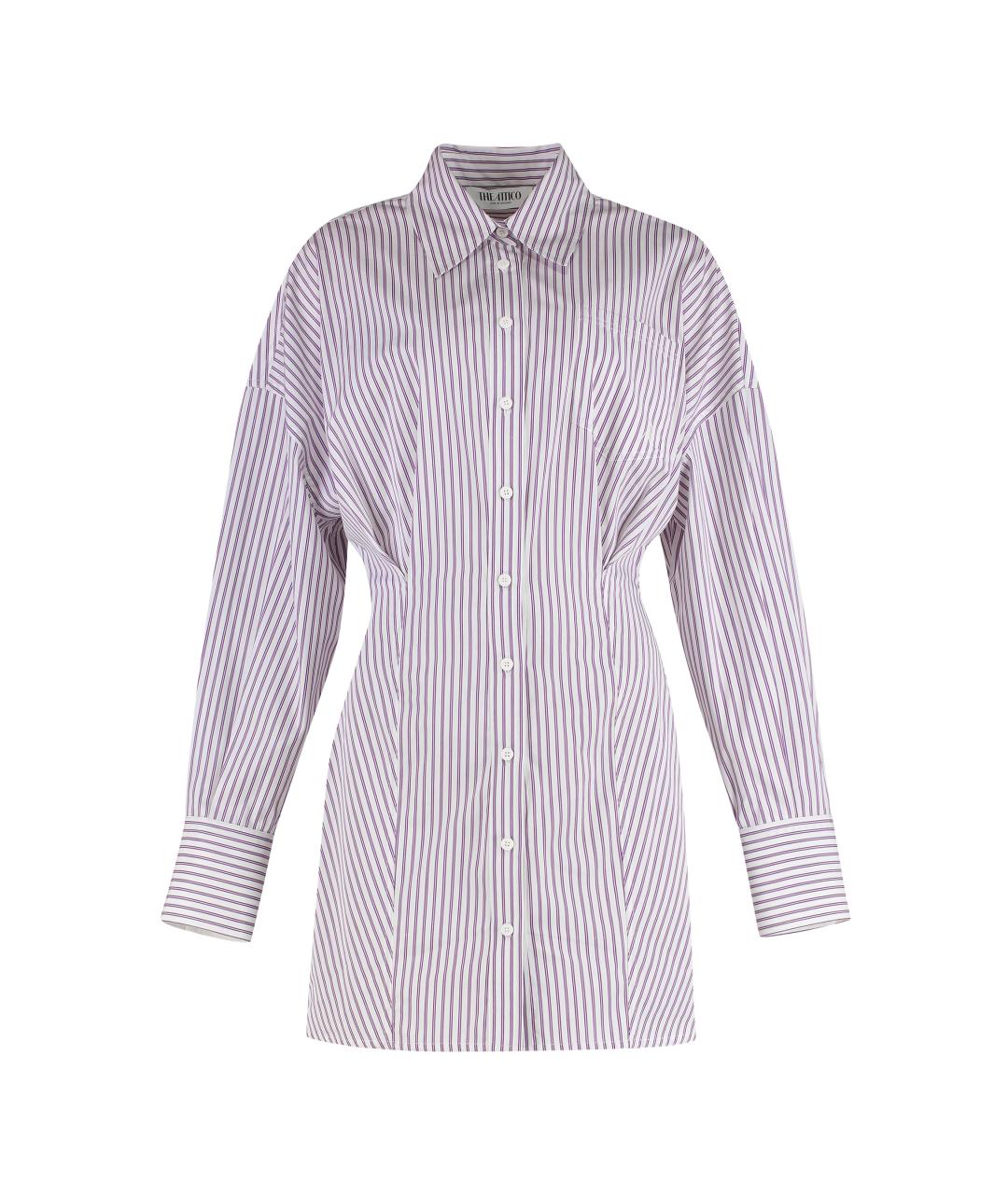 THE ATTICO Розовое хлопковое повседневное платье, фото 1