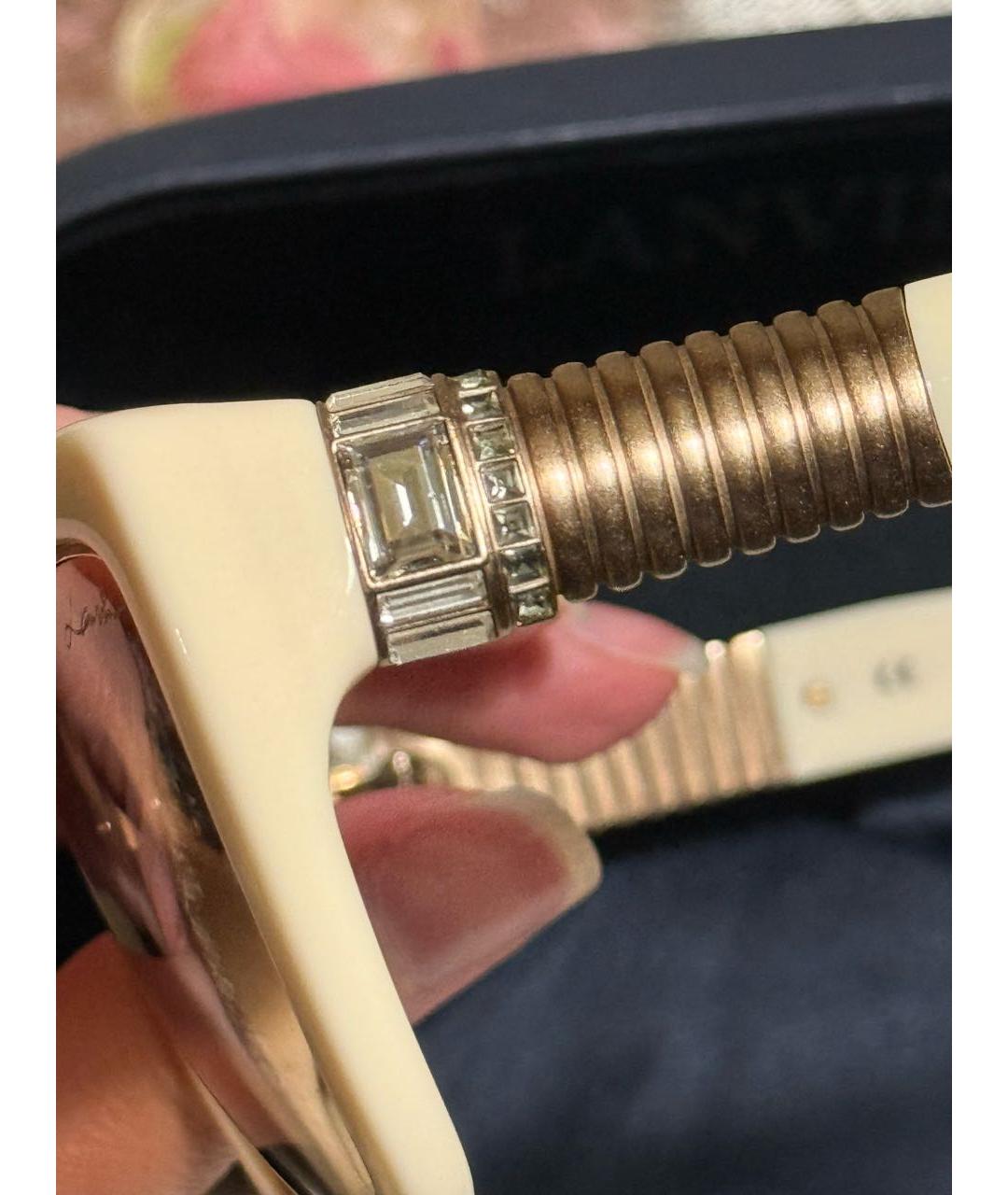 LANVIN Бежевые пластиковые солнцезащитные очки, фото 3