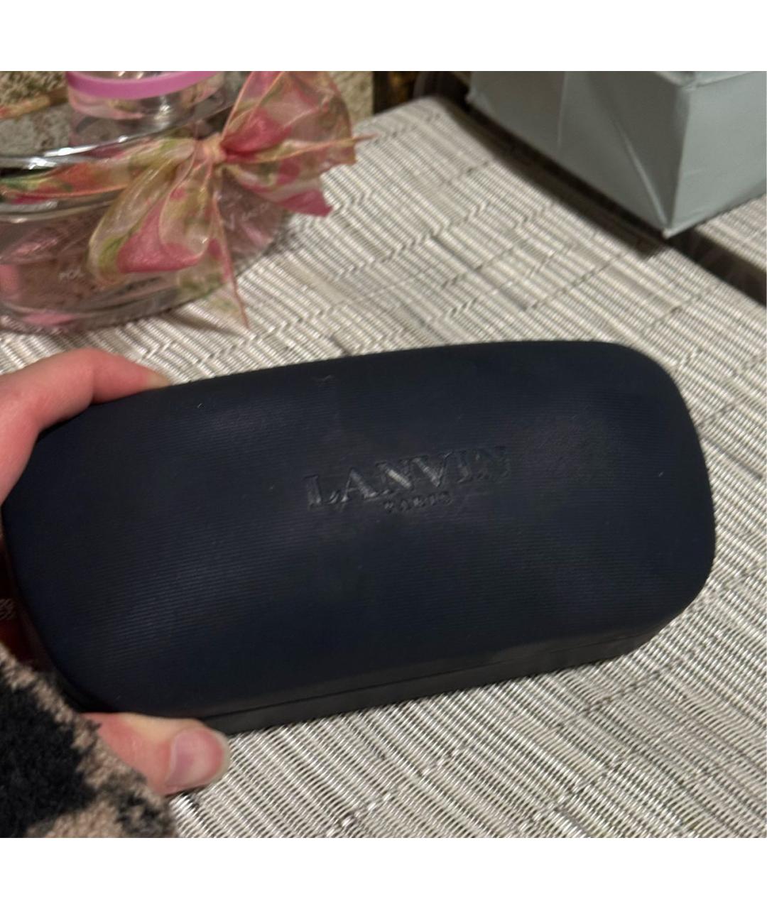 LANVIN Бежевые пластиковые солнцезащитные очки, фото 4