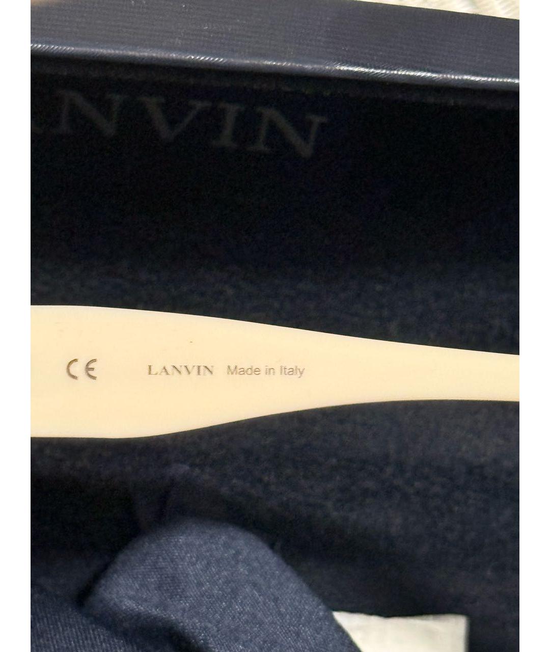 LANVIN Бежевые пластиковые солнцезащитные очки, фото 6