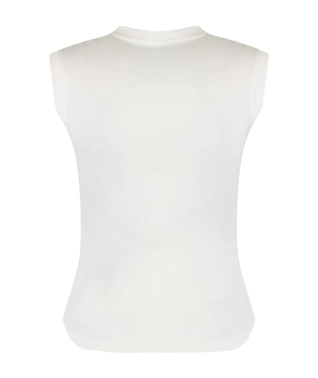 THE ATTICO Белая хлопковая майка, фото 2