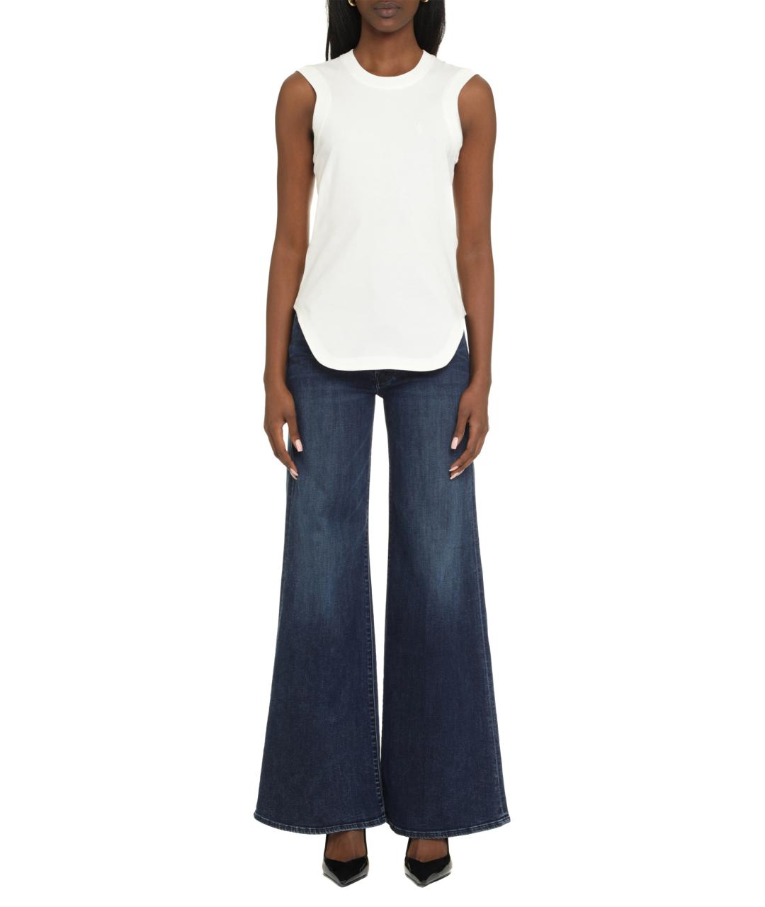 THE ATTICO Белая хлопковая майка, фото 3