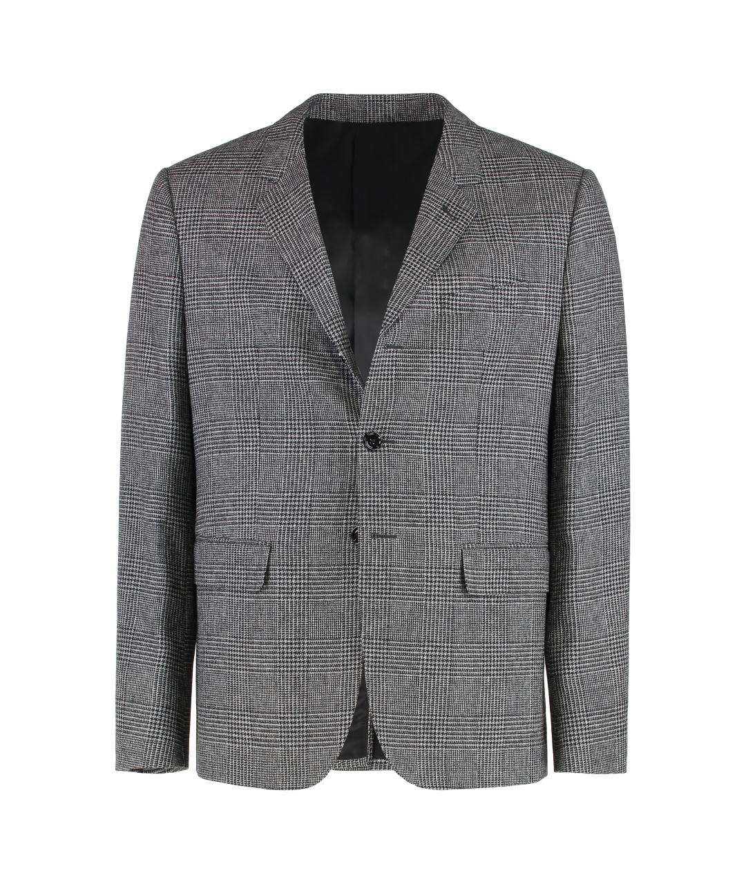 CELINE Черный шерстяной пиджак, фото 1