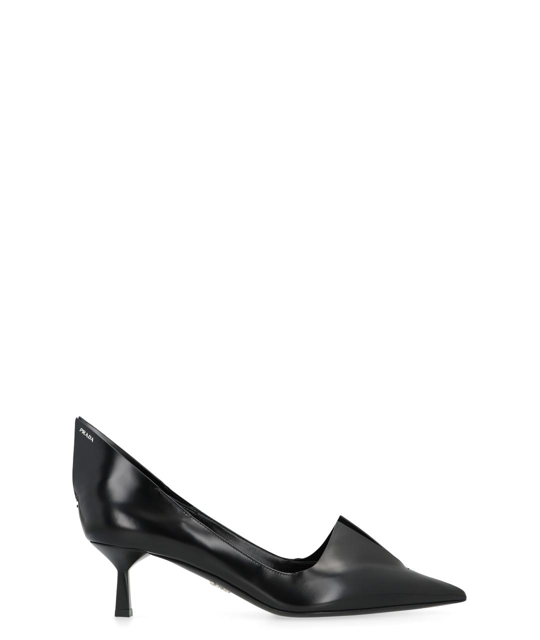 PRADA Черные кожаные туфли, фото 1