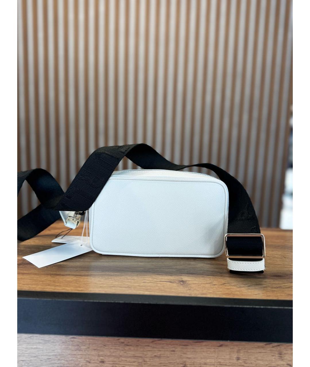 FURLA Белая кожаная сумка через плечо, фото 3