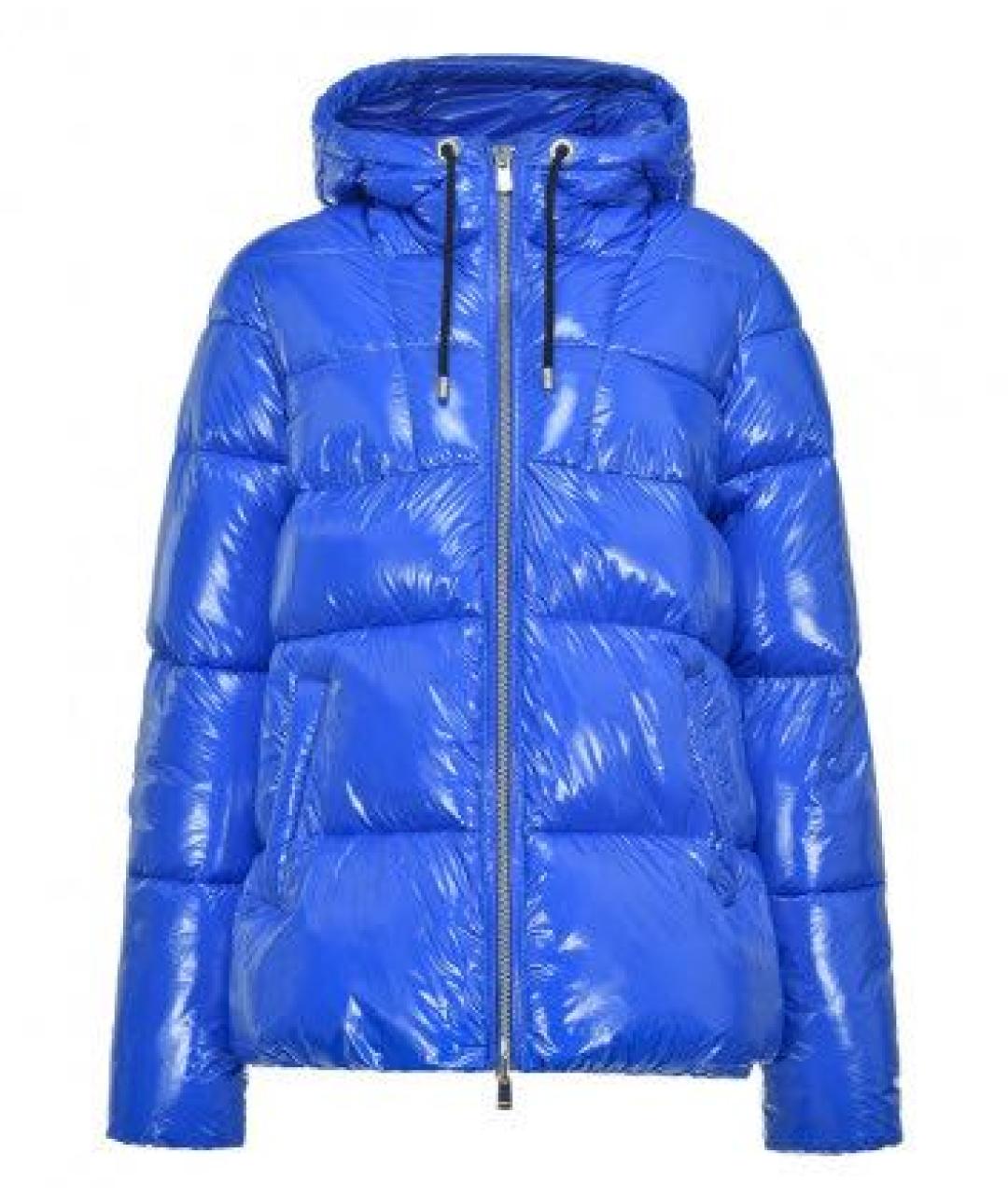 PINKO Синяя полиамидовая куртка, фото 8