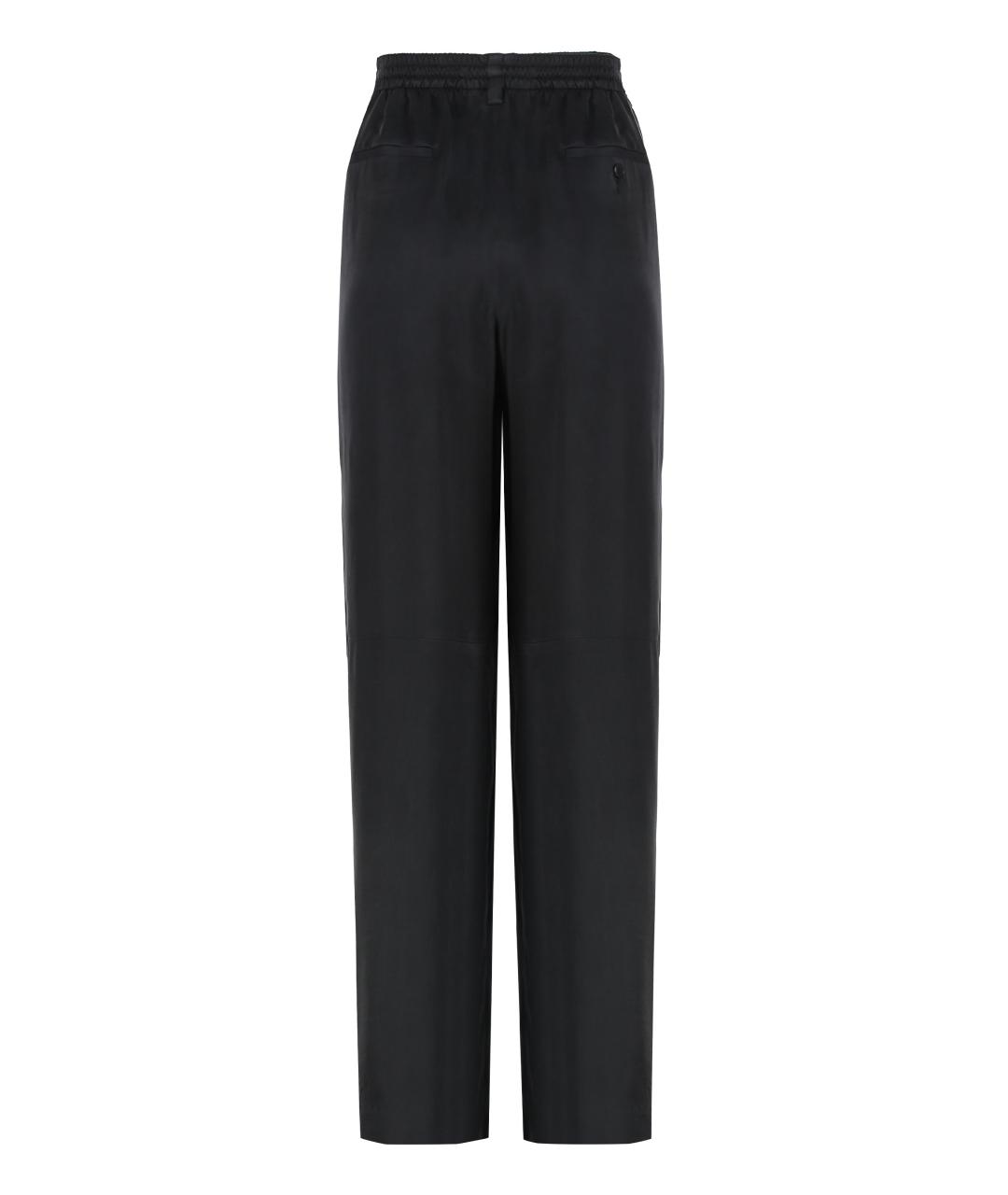 ALEXANDER WANG Черные вискозные прямые брюки, фото 2