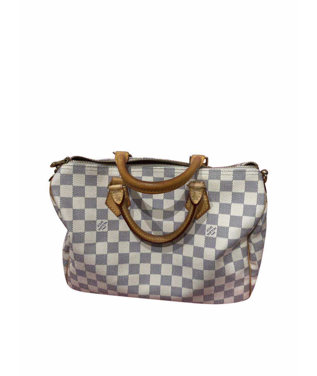 LOUIS VUITTON Бежевая кожаная сумка с короткими ручками, фото 1