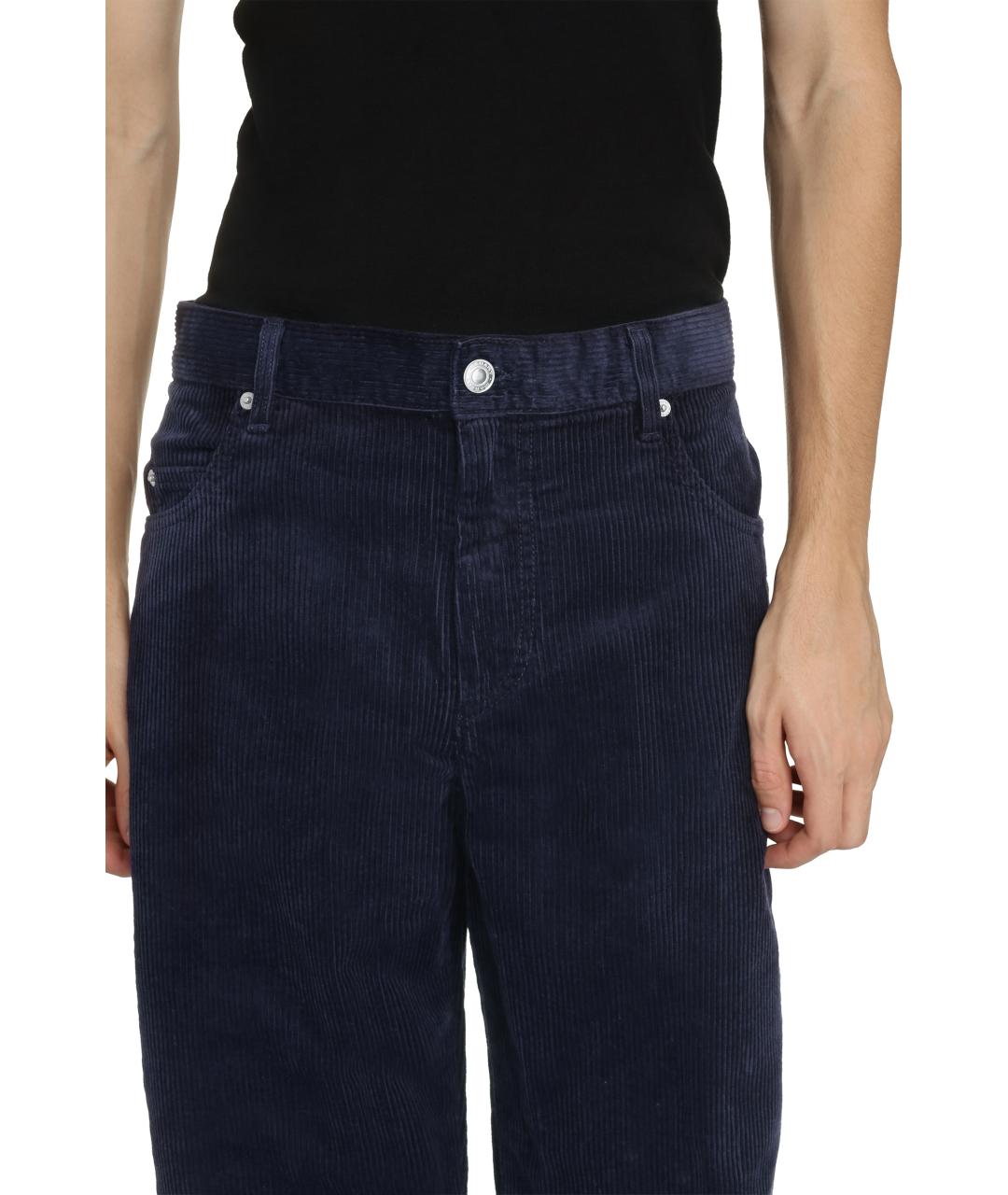 ISABEL MARANT Синие хлопковые повседневные брюки, фото 5