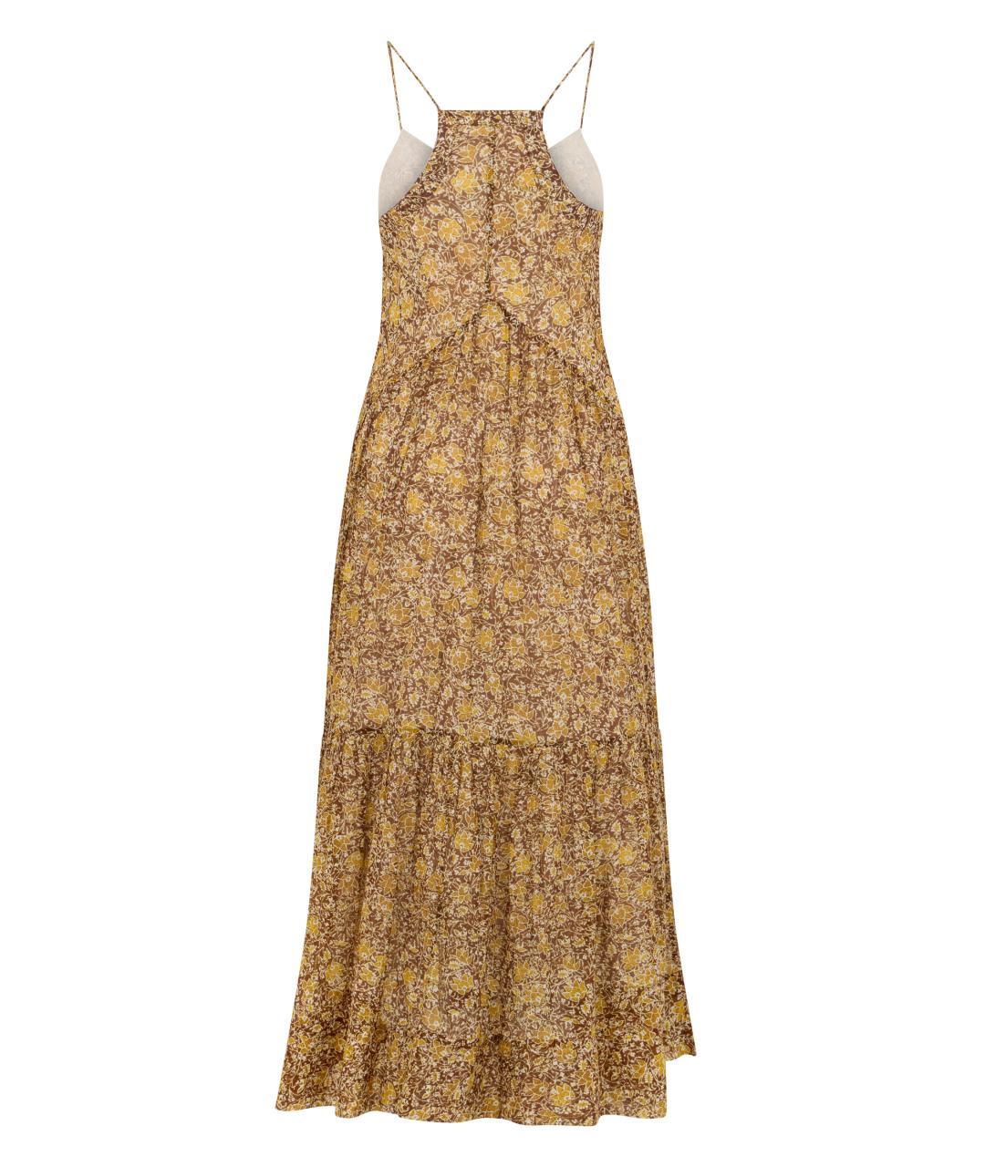 ISABEL MARANT ETOILE Бежевое хлопковое повседневное платье, фото 2