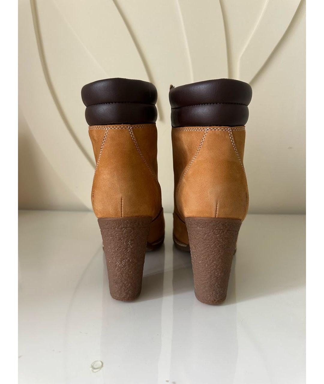 TIMBERLAND Оранжевое замшевые сапоги, фото 4