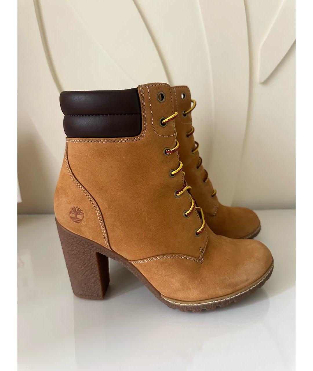 TIMBERLAND Оранжевое замшевые сапоги, фото 8