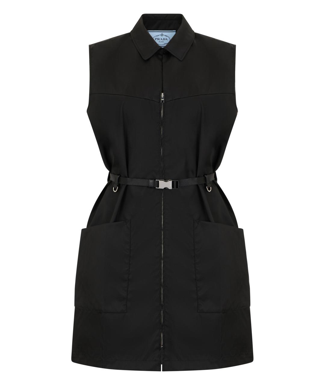 PRADA Черное полиамидовое платье, фото 1